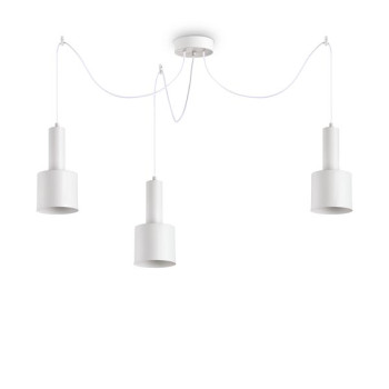 Ideal Lux Holly fehér függesztett lámpa (IDE-231587) E27 3 izzós IP20