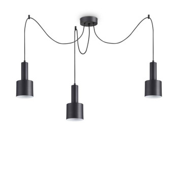 Ideal Lux Holly fekete függesztett lámpa (IDE-231594) E27 3 izzós IP20