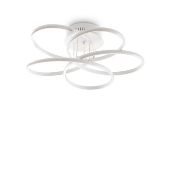 Ideal Lux Karol fehér LED mennyezeti/fali lámpa (IDE-227825) LED 1 égős IP20