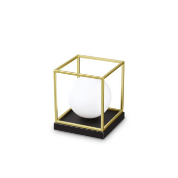 Ideal Lux Lingotto sárgaréz-fehér asztali lámpa (IDE-251127) E14 1 izzós IP20
