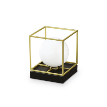 Ideal Lux Lingotto sárgaréz-fehér asztali lámpa (IDE-259222) G9 1 izzós IP20