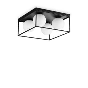 Ideal Lux Lingotto fekete-fehér mennyezeti lámpa (IDE-327860) E14 4 izzós IP20