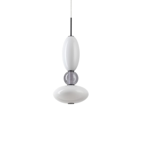 Ideal Lux Lumiere fekete-fehér LED függesztett lámpa (IDE-314143) LED 1 izzós IP20