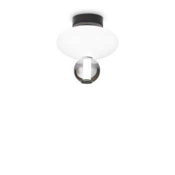 Ideal Lux Lumiere fekete-fehér LED mennyezeti lámpa (IDE-314228) LED 1 izzós IP20