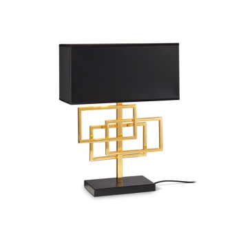 Ideal Lux Luxury fekete-arany asztali lámpa (IDE-201115) E27 1 izzós IP20