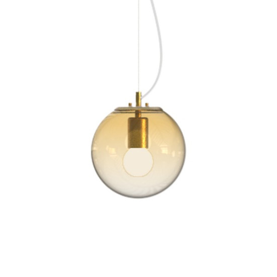 Ideal Lux Mapa Clear borostyán-króm függesztett lámpa (IDE-346540) E27 1 izzós IP20