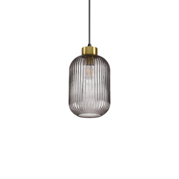 Ideal Lux Mint füstszürke-sárgaréz függesztett lámpa (IDE-237442) E27 1 égős IP20