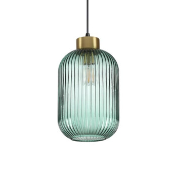 Ideal Lux Mint zöld-sárgaréz függesztett lámpa (IDE-237497) E27 1 égős IP20