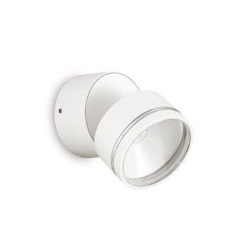 Ideal Lux Omega Round fehér LED kültéri mennyezeti lámpa/fali lámpa (IDE-285474) LED 1 izzós IP54