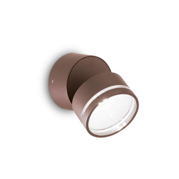 Ideal Lux Omega Round kávé LED kültéri mennyezeti lámpa/fali lámpa (IDE-285498) LED 1 izzós IP54