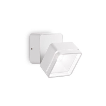 Ideal Lux Omega Square fehér LED kültéri mennyezeti lámpa/fali lámpa (IDE-285528) LED 1 izzós IP54