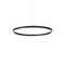 Ideal Lux Oracle Slim Round fekete LED függesztett lámpa (IDE-229492) LED 1 izzós IP20