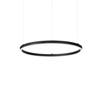 Ideal Lux Oracle Slim Round fekete LED függesztett lámpa (IDE-304366) LED 1 izzós IP20