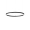 Ideal Lux Oracle Slim Round fekete LED függesztett lámpa (IDE-304380) LED 1 izzós IP20