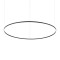 Ideal Lux Oracle Slim Round fekete LED függesztett lámpa (IDE-304458) LED 1 izzós IP20