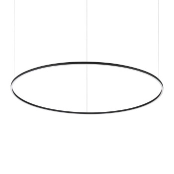 Ideal Lux Oracle Slim Round fekete LED függesztett lámpa (IDE-304472) LED 1 izzós IP20