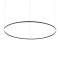 Ideal Lux Oracle Slim Round fekete LED függesztett lámpa (IDE-342160) LED 1 izzós IP20