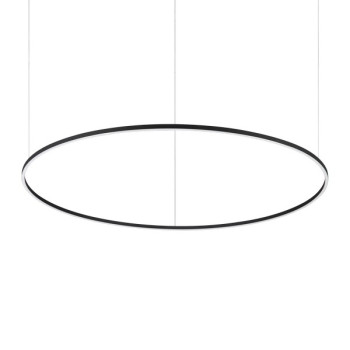 Ideal Lux Oracle Slim Round fekete LED függesztett lámpa (IDE-342184) LED 1 izzós IP20