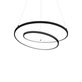 Ideal Lux Oz fekete LED függesztett lámpa (IDE-304557) LED 1 izzós IP20