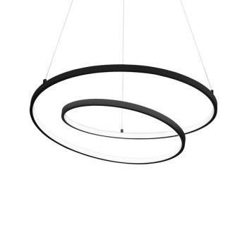 Ideal Lux Oz fekete LED függesztett lámpa (IDE-304588) LED 1 izzós IP20