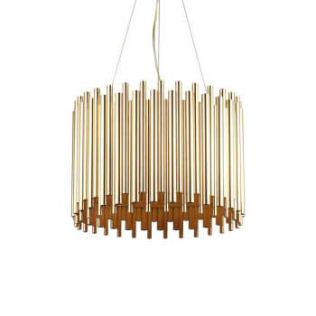 Ideal Lux Pan arany függesztett lámpa (IDE-208817) E27 5 izzós IP20