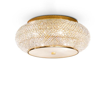 Ideal Lux Pashà arany kristály mennyezeti lámpa (IDE-165004) E14  14 izzós IP20