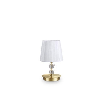 Ideal Lux Pegaso sárgaréz-fehér asztali lámpa (IDE-197753) E14  1 izzós IP20