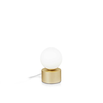 Ideal Lux Perlage sárgaréz-átlátszó asztali lámpa (IDE-292458) G9 1 izzós IP20