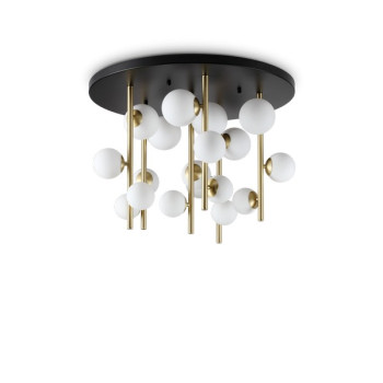 Ideal Lux Perlage sárgaréz-átlátszó mennyezeti lámpa (IDE-328393) G9 18 izzós IP20