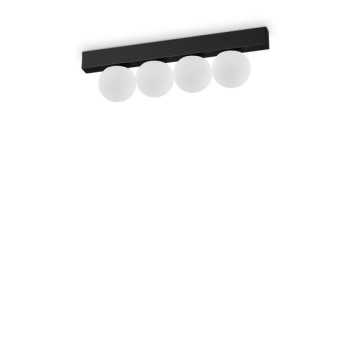 Ideal Lux Ping Pong fekete-fehér LED mennyezeti lámpa (IDE-313283) LED 4 izzós IP20