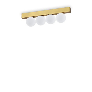 Ideal Lux Ping Pong sárgaréz-fehér LED mennyezeti lámpa (IDE-328249) LED 4 izzós IP20