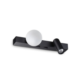 Ideal Lux Ping Pong fekete-fehér LED fali lámpa (IDE-336664) LED 2 izzós IP20