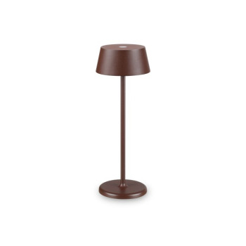 Ideal Lux Pure barna LED kültéri asztali lámpa (IDE-311661) LED 1 izzós IP54