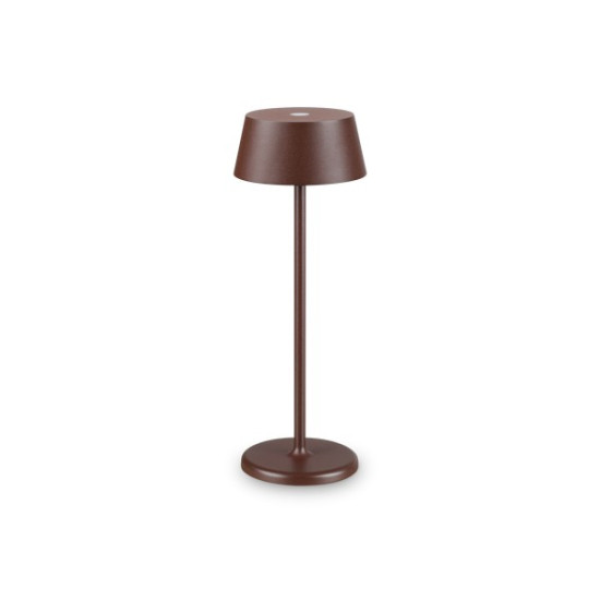 Ideal Lux Pure barna LED kültéri asztali lámpa (IDE-311661) LED 1 izzós IP54