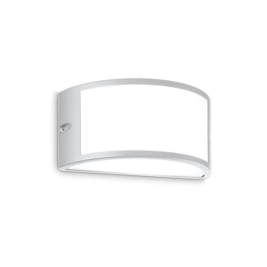 Ideal Lux Rex-1 szürke-fehér kültéri fali lámpa (IDE-322735) E27 1 izzós IP44