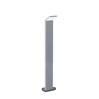 Ideal Lux Style szürke-fehér LED kültéri állólámpa (IDE-322384) LED 1 izzós IP54