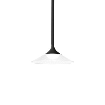 Ideal Lux Tristan fekete-átlátszó LED függesztett lámpa (IDE-256436) LED 1 izzós IP20