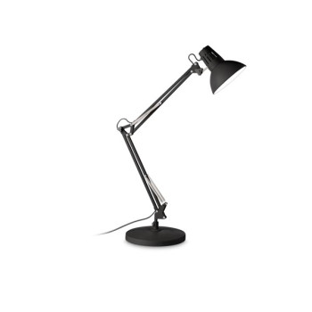 Ideal Lux Wally fekete asztali lámpa (IDE-265278) E27 1 izzós IP20