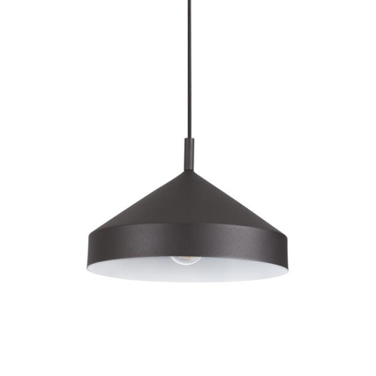 Ideal Lux Yurta fekete függesztett lámpa (IDE-285139) E27 1 izzós IP20