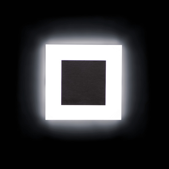 Kanlux Apus fekete LED lépcsővilágító lámpa (KAN-26539) LED 1 izzós IP20
