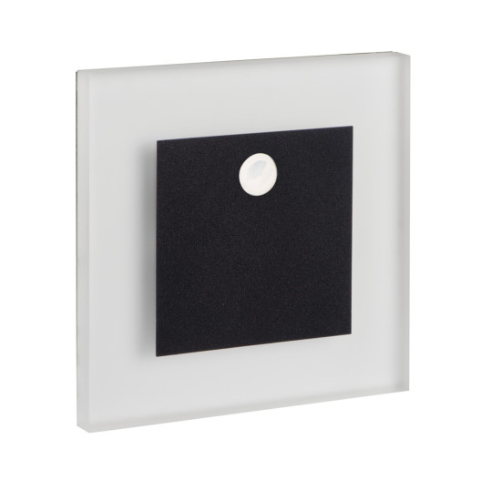 Kanlux Apus fekete LED mozgásérzékelős lépcsővilágító lámpa (KAN-29857) LED 1 izzós IP20