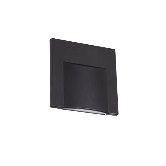 Kanlux Erinus L fekete LED lépcsővilágító lámpa (KAN-33332) LED 1 izzós IP20