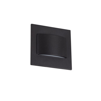 Kanlux Erinus LL fekete LED lépcsővilágító lámpa (KAN-33336) LED 1 izzós IP20