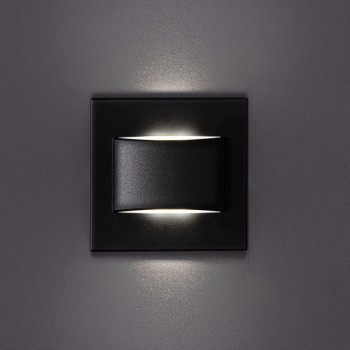 Kanlux Erinus LL fekete LED lépcsővilágító lámpa (KAN-33337) LED 1 izzós IP20