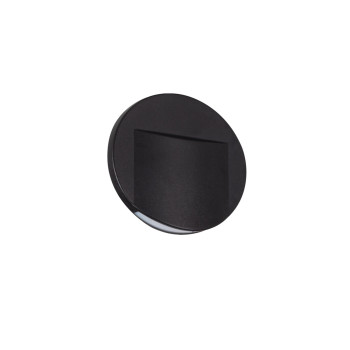 Kanlux Erinus O fekete LED lépcsővilágító lámpa (KAN-33334) LED 1 izzós IP20