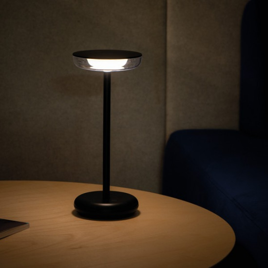 Kanlux Fluxy fekete vezeték nélküli LED asztali lámpa (KAN-37311) LED 1 izzós IP44