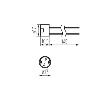 Kanlux HLDR-GX5.3 szürke kerámia foglalat (KAN-72109)
