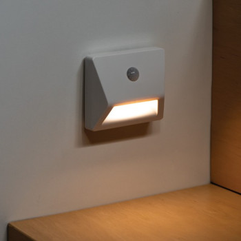 Kanlux Irs fehér elemes LED lépcsővilágító lámpa (KAN-37392) LED 1 izzós IP54