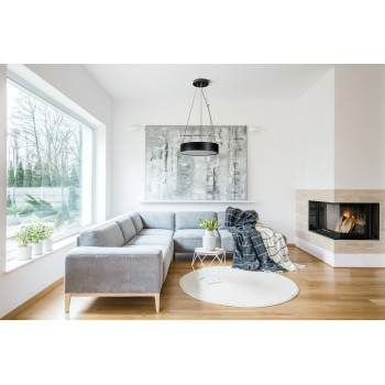 Kanlux Jasmin C fekete függesztett lámpa (KAN-36506) E27 2 izzós IP20