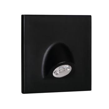 Kanlux Mefis fekete LED lépcsővilágító lámpa (KAN-32497) LED 1 izzós IP20